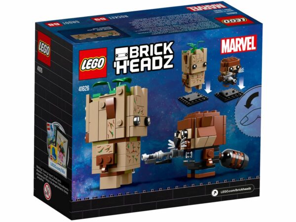 LEGO Brickheadz 41626 Groot und Rocket