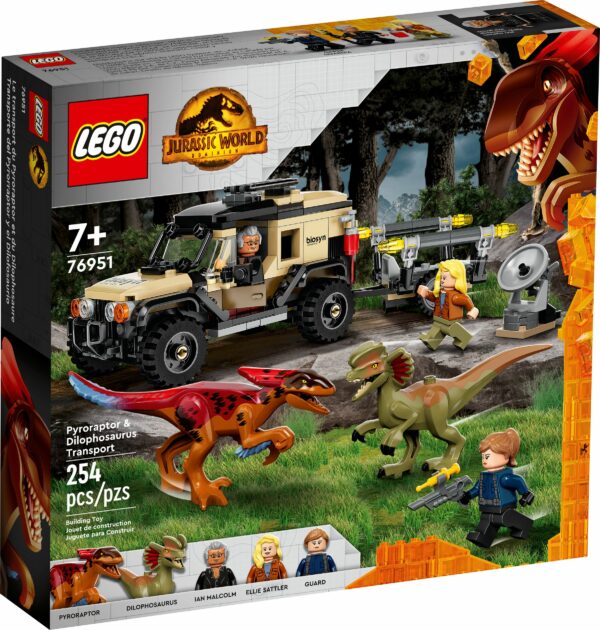 LEGO Jurassic World - Pyroraptor & Dilophosaurus Transport 76951