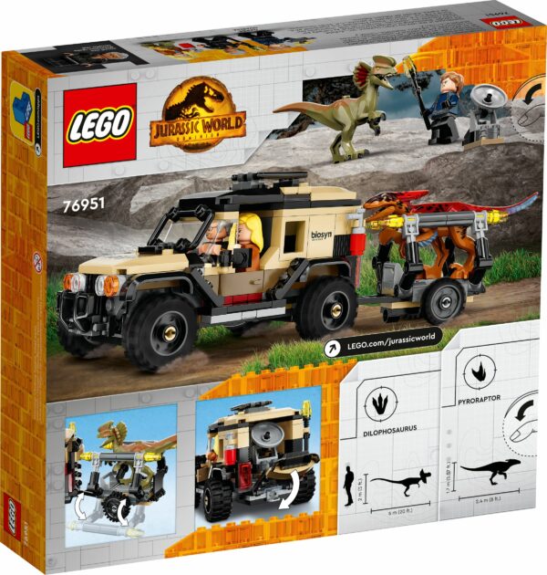 LEGO Jurassic World - Pyroraptor & Dilophosaurus Transport 76951