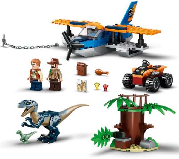 LEGO Jurassic World - Velociraptor Rettungsmission mit dem Doppeldecker 75942
