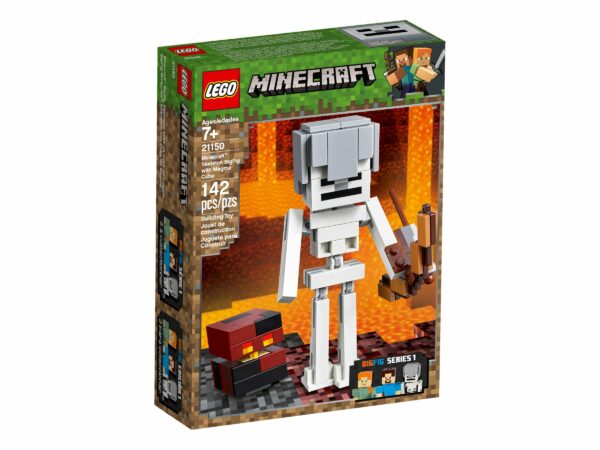 LEGO Minecraft BigFig Skelett mit Magmawürfel 21150