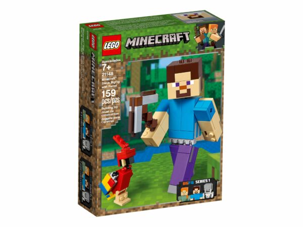 LEGO Minecraft BigFig Steve mit Papagei 21148