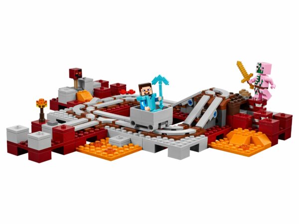 LEGO Minecraft Die Nether-Eisenbahn 21130