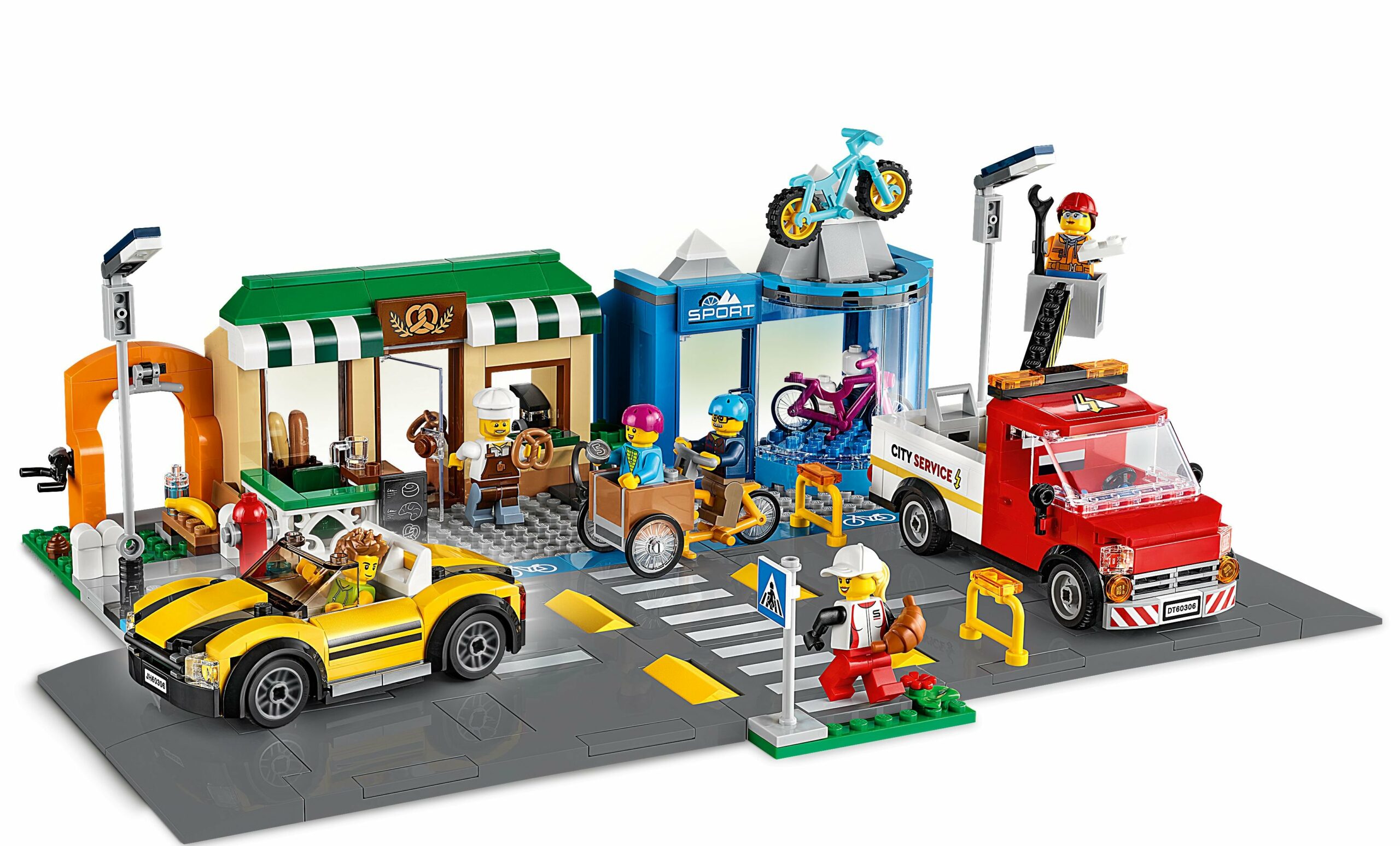 LEGO City - Einkaufsstraße mit Geschäften
