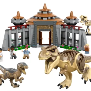 Angriff des T. rex und des Raptors aufs Besucherzentrum 76961