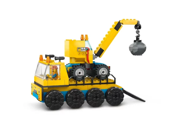 LEGO City Baufahrzeuge und Kran mit Abrissbirne 60391