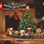 LEGO Winter Village 2025: Weihnachtsexpress (10361) zusammen mit der Dekoration für den Weihnachtsbaum (41843)
