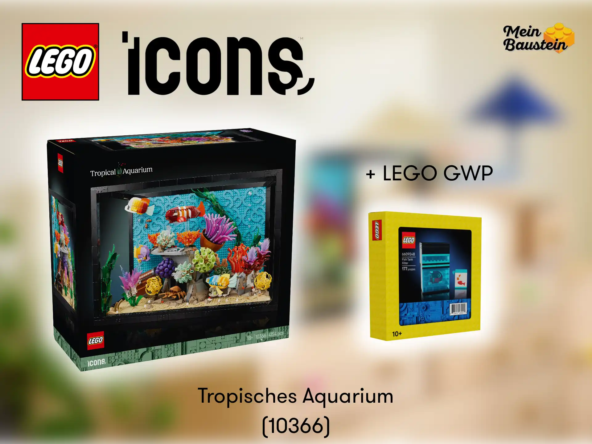 LEGO Tropisches Aquarium 10366 mit LEGO GWP