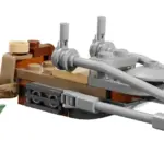 Der Mandalorianer und Grogu auf ihrem Speeder Bike